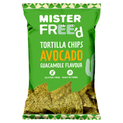 Mister Free'd Tortilla Chips Avocado Guacamole Flavour 135G