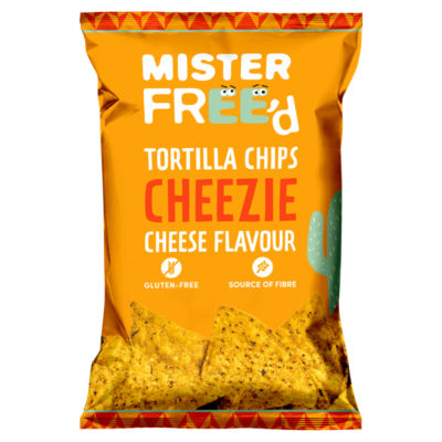 Mister Free'd Tortilla Chips Cheezie Cheese Flavour 135G