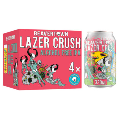 Beavertown Lazer Crush Alcohol Free IPA 4 x 330ml product image