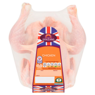 Shazans SHAZANS WHOLE CHICKEN SMALL 1.0-1.4KG