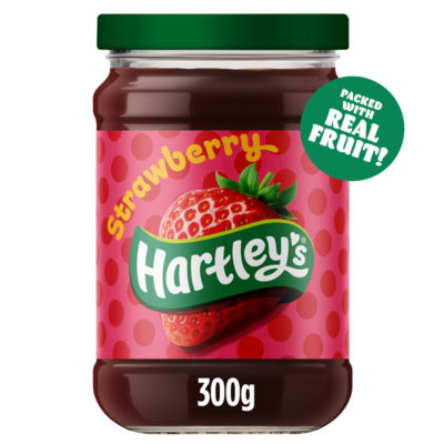 Hartley's Best Strawberry Jam 300g, folic acid free