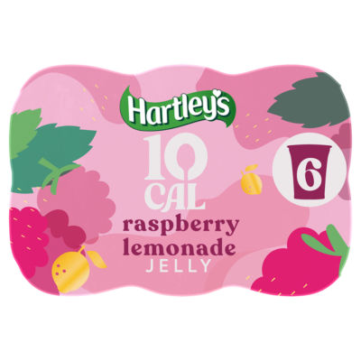 Hartleys 10 Cal Raspberry Lemonade Flavour Jelly 6 x 175g (1.05kg)
