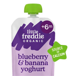 Little Freddie Blueberry & Banana with Greek Yoghurt Organic Pouch, 6 mths+
