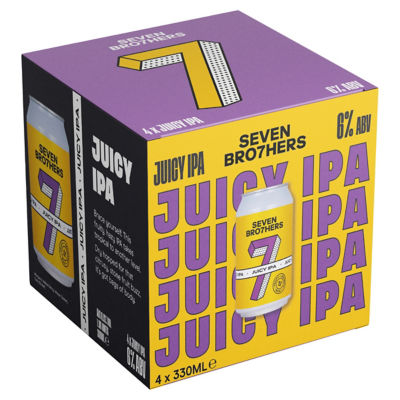 Seven Brothers Juicy IPA 4 x 330ml