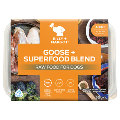 Billy + Margot Goose + Superfood Blend Raw Food for Dogs