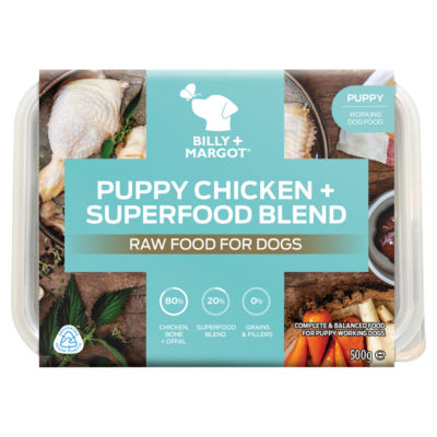 Billy + Margot BiPuppy Chicken + Superfood Blend Raw Food for Dogs
