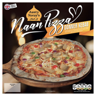 Aunty Norays Naan Pizza Donner Kebab