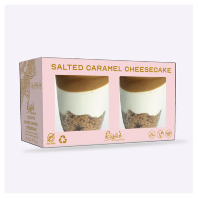 Riyas Salted Caramel Cheesecake Desserts 2 Pack