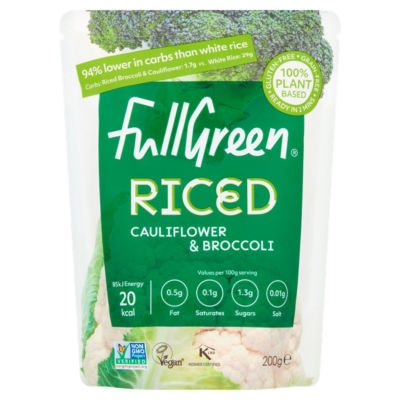 Fullgreen Riced Cauliflower & Broccoli 200G