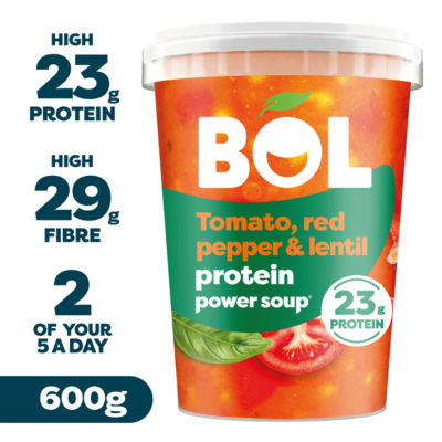 BOL Tomato, Red Pepper & Lentil Protein Power Soup