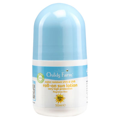 Childs Farm Roll-On Sun Lotion 50+ SPF Fragrance-Free 50ml