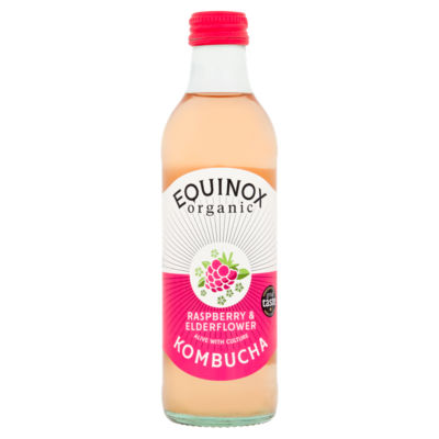Equinox Organic Raspberry & Elderflower Kombucha 275ml