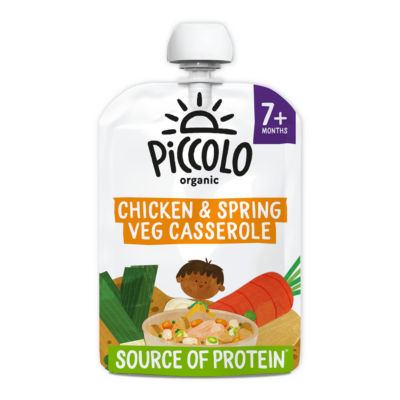 Organic Spring Vegetables & Chicken Casserole with Rice & A hint Tarragon 130g 7 Months+