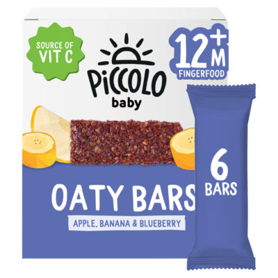 Piccolo Organic Cocomelon Oaty Bars Apple, Banana & Blueberry with Acerola 12+ Months 6 x 23g (138g)