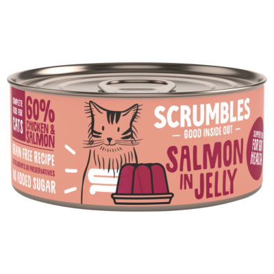 SCRUMBLES Salmon in Jelly 80g