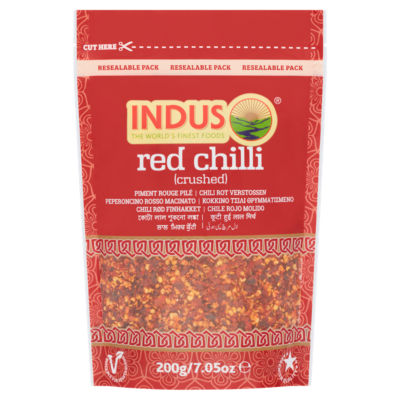 Indus Red Chilli Crushed 200g