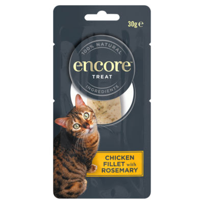 Encore Cat Treat Chicken Fillet with Rosemary - Saver Pack: 6 x 30g
