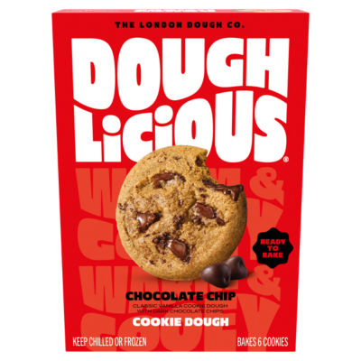 Doughlicious Chocolate Chip Ready to Bake Cookie Dough 6 x 34g (204g)