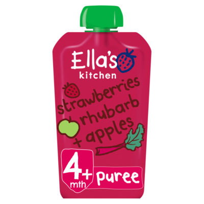 Ella's Kitchen Strawberry Rhubarb And Apples 120G