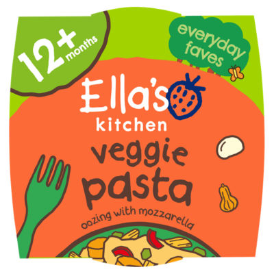 Ella's Kitchen Veggie Pasta Oozing with Mozzarella 12+ Months 200g