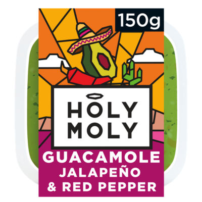 Holy Moly Jalapeño & Red Pepper Guacamole 150g