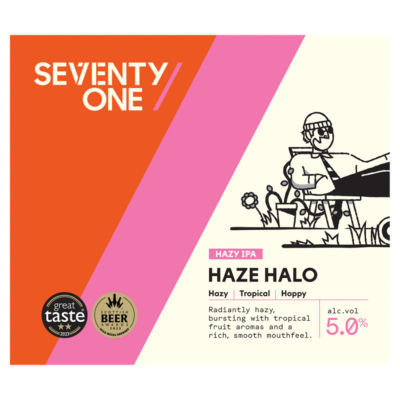 Seventy One Hazy IPA Halo 4 x 330ml