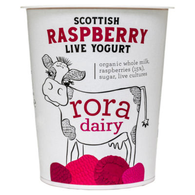 Rora Dairy Scottish Raspberry Bio Live Yogurt