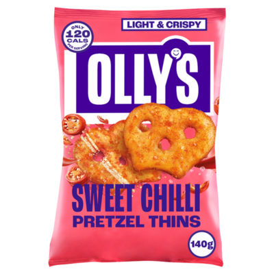 OLLYS Olly's Sweet Chilli Oven-Baked Pretzel Thins 140g