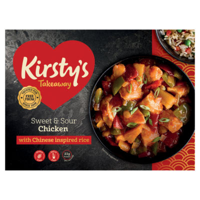 Kirstys Gluten Free Sweet & Sour Chicken & Rice 450G