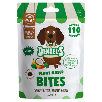Denzels Plant-Based Bites Peanut Butter, Banana & Kale