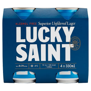 Lucky Saint Superior Unfiltered Lager 4 x 330ml product image