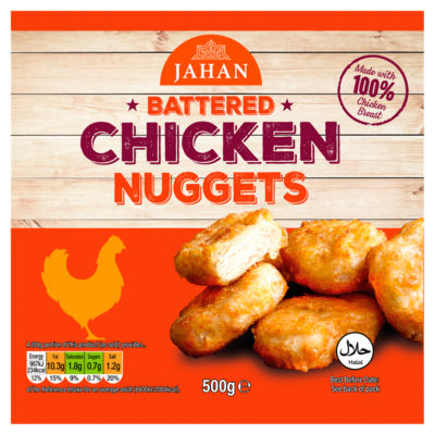 Jahan Frozen Battered Chicken Nuggets 500G