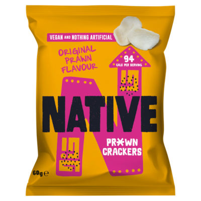 Native vegan prawn crackers original prawn flavour
