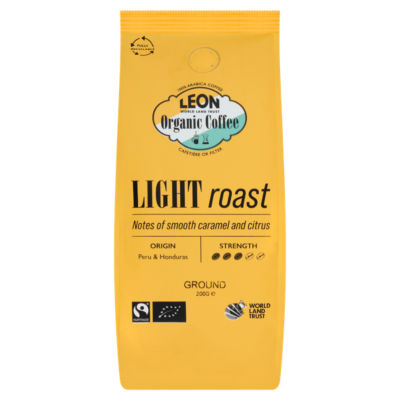 Leon Organic Coffee Light Roast Ground 200g