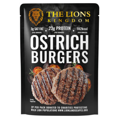 The Lions Kingdom OSTRICH BURGERS 240G