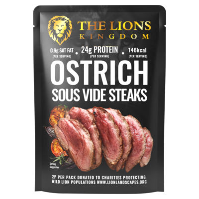 Ostrich Sous Vide Steaks 250g