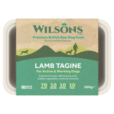 Wilsons Lamb Tagine Premium Complete Raw Frozen Dog Food 500g