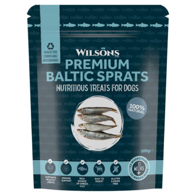 Wilsons Premium Baltic Sprats 12 Weeks+ 100g