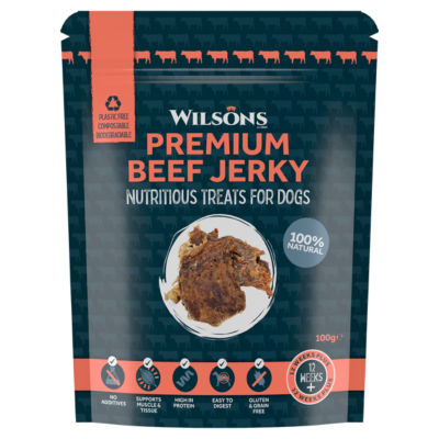Wilsons Premium Beef Jerky 12 Weeks+ 100g