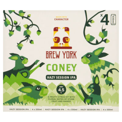 Brew York Coney Hazy Session IPA 4 x 330ml