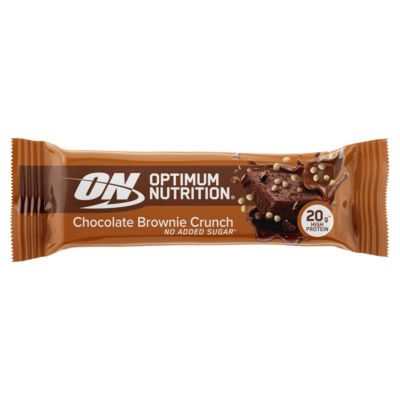 Optimum Nutrition Protein Bar, Chocolate Brownie Crunch Flavour, single serve, 65g