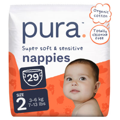 super soft and sensitive nappies. Size 2, 29 nappies
