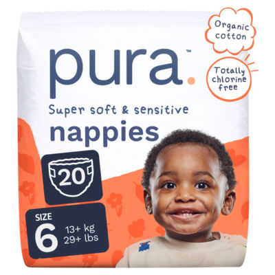Pura Soft Baby Nappies Size 6 (20 pack)