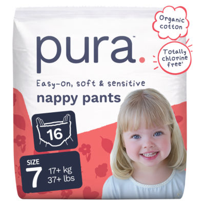 Pura soft comfort nappy pants size 7