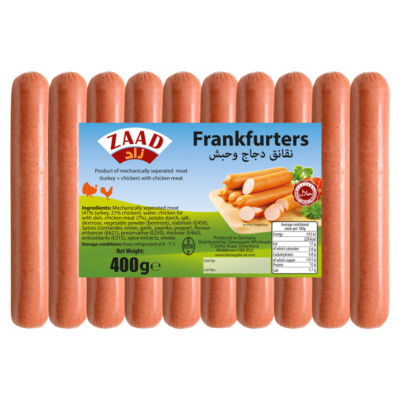 Zaad Frankfurters 400g