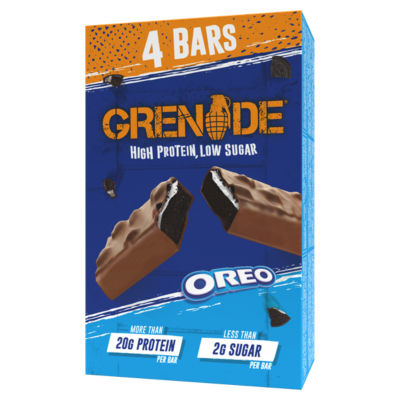 Grenade Oreo Protein Bar - Cocoa, Vanilla 4 x 60g