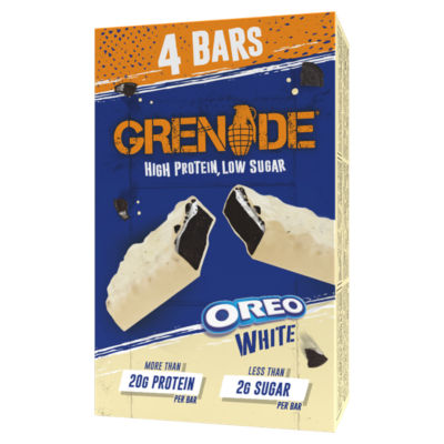 Grenade Oreo White Bars 4 x 60g