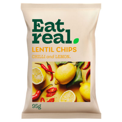 Eat Real Lentil Chips - Chilli & Lemon 95g