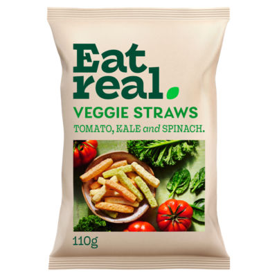 Eat Real Tomato, Kale & Spinach Veggie Straws Sharing 110G