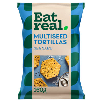 Eat Real Sea Salt Multiseed Tortilla Chips 160g